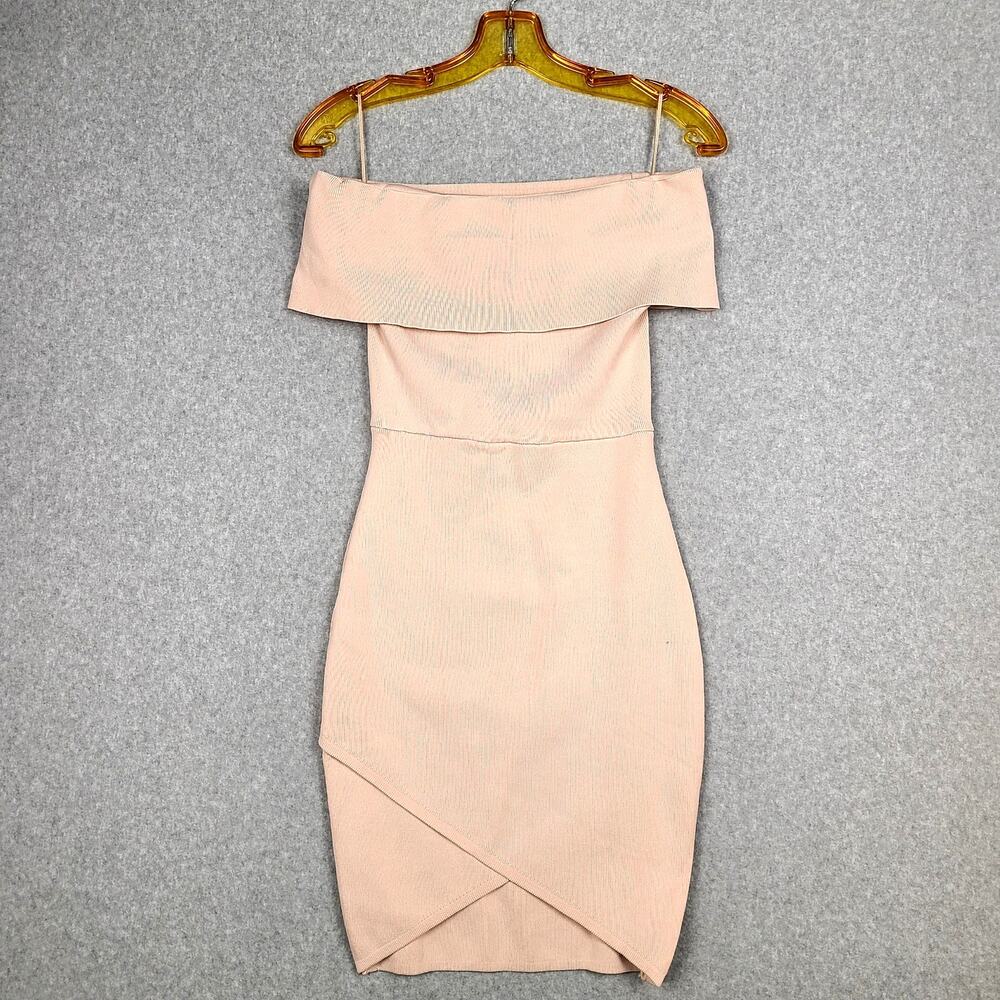 Hello Molly Everybody Loves Me Off the Shoulder Pink Dress Women’s Sz M
